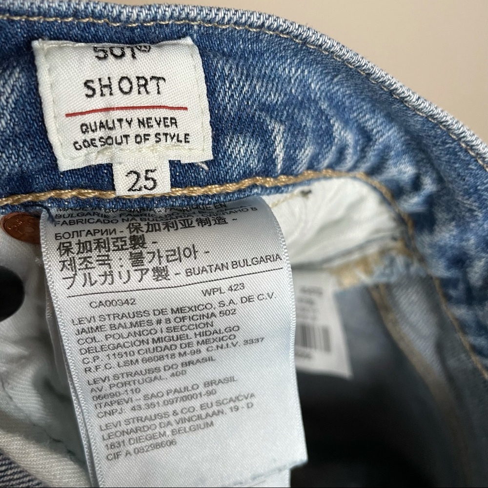 Levi’s 501 Embroidered Shorts - Picture 11 of 16